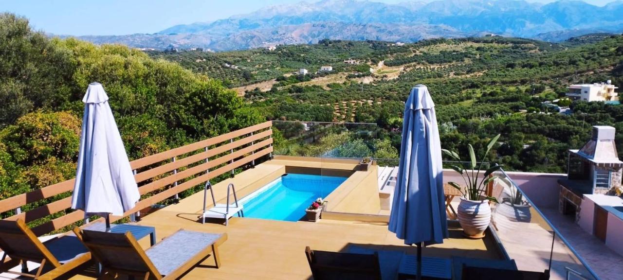 Wish Sea & Mountain View Villa Stalos Exterior photo